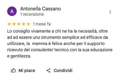 Recensione Google di Antonella Cassano